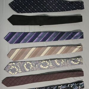Jones New York Black and Purple Ties Elegant Accessories